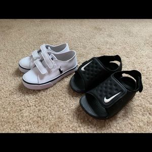 Polo Shoes and Nike sandals size 7C